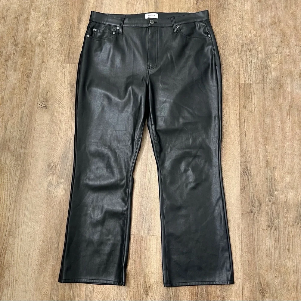 Pistola Lennon High Rise Cropped Boot‎ Pant in Slate Black